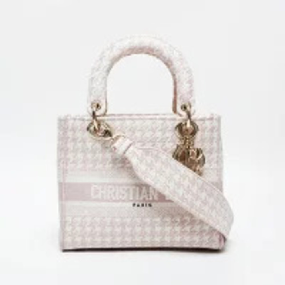 Christian Dior Lady Canvas LITE Handbag Pink - Picture 2 of 13